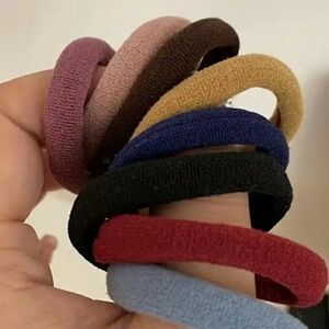 NEW 50-Pc Hair Scrunchies Ponytail Holders Fall Colors